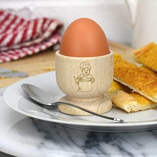 Azeeda 'Baba Szakács' Fából készült tojástartó (EC00022667)