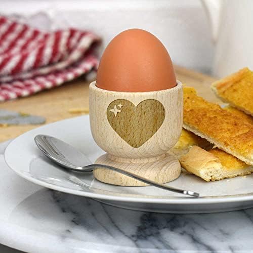 Azeeda 'Szerelmes Szív' Fából készült tojástartó (EC00022766)