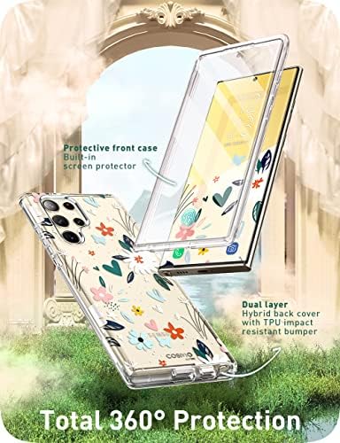 i-Blason Cosmo Series Samsung Galaxy S23 Ultra Esetben 6.8 (2023 Kiadás), [Ujjlenyomat-AZONOSÍTÓ Kompatibilis] Slim Teljes