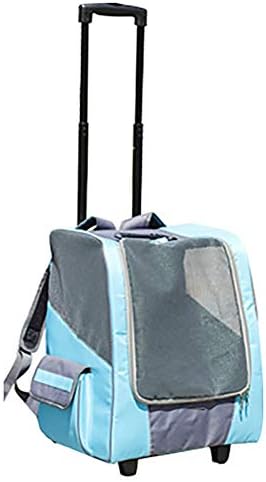 ZHYING Macska Transzfer Kézitáska Görgő,3 Módon lehet Használni,Többfunkciós Pet Puha Oldalú Utazási Backbag,Összecsukható,Úti