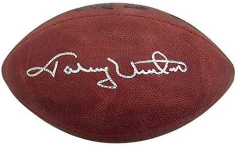 Johnny Unitas Aláírt/Dedikált Baltimore Colts Wilson NFL Labdarúgó-SZÖVETSÉG 144086 - Dedikált Focilabda