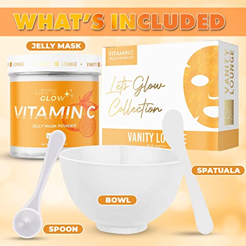 Hiúság Társalgó C-Vitamin, Peel-Off Zselé Maszk Készlet (4-In-1 Készlet) - Tökéletes Estheticians & Szakmai Arc Használata