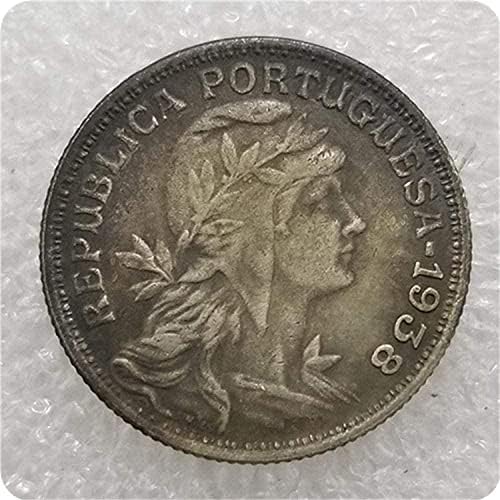 Antik Kézműves Portugália 19351938 Külföldi Emlékmű CoinCoin Gyűjtemény Emlékérme