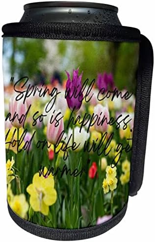 3dRose Kép egy sms-t fog jönni a Tavasz, meg a boldogságot - Lehet Hűvösebb Üveg Wrap (cc-360250-1)