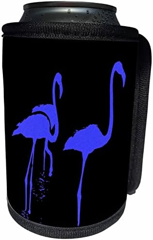 3dRose Minimalista Három Flamingók Kék árnyék Fekete - Lehet Hűvösebb Üveg Wrap (cc-361027-1)