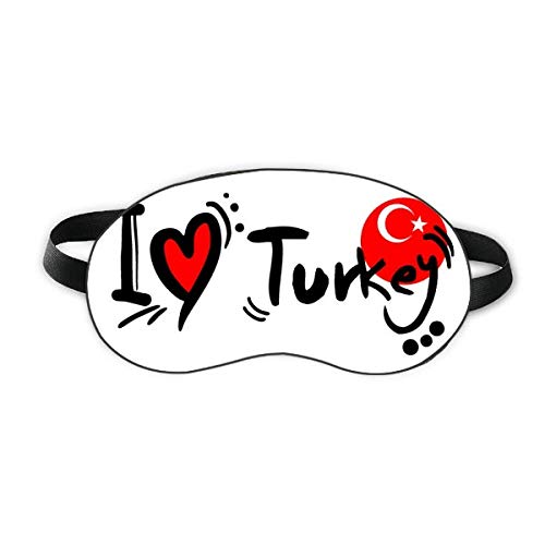 Imádom Törökország Világ Zászló Szív Aludni Szem Pajzs Puha Este Kendőt Árnyékba Borító