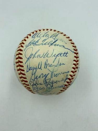 A Legjobb 1967-Ben a Boston Red Sox-AL Champs Csapat Dedikált Baseball labdát A Földön PSA DNS - Dedikált Baseball